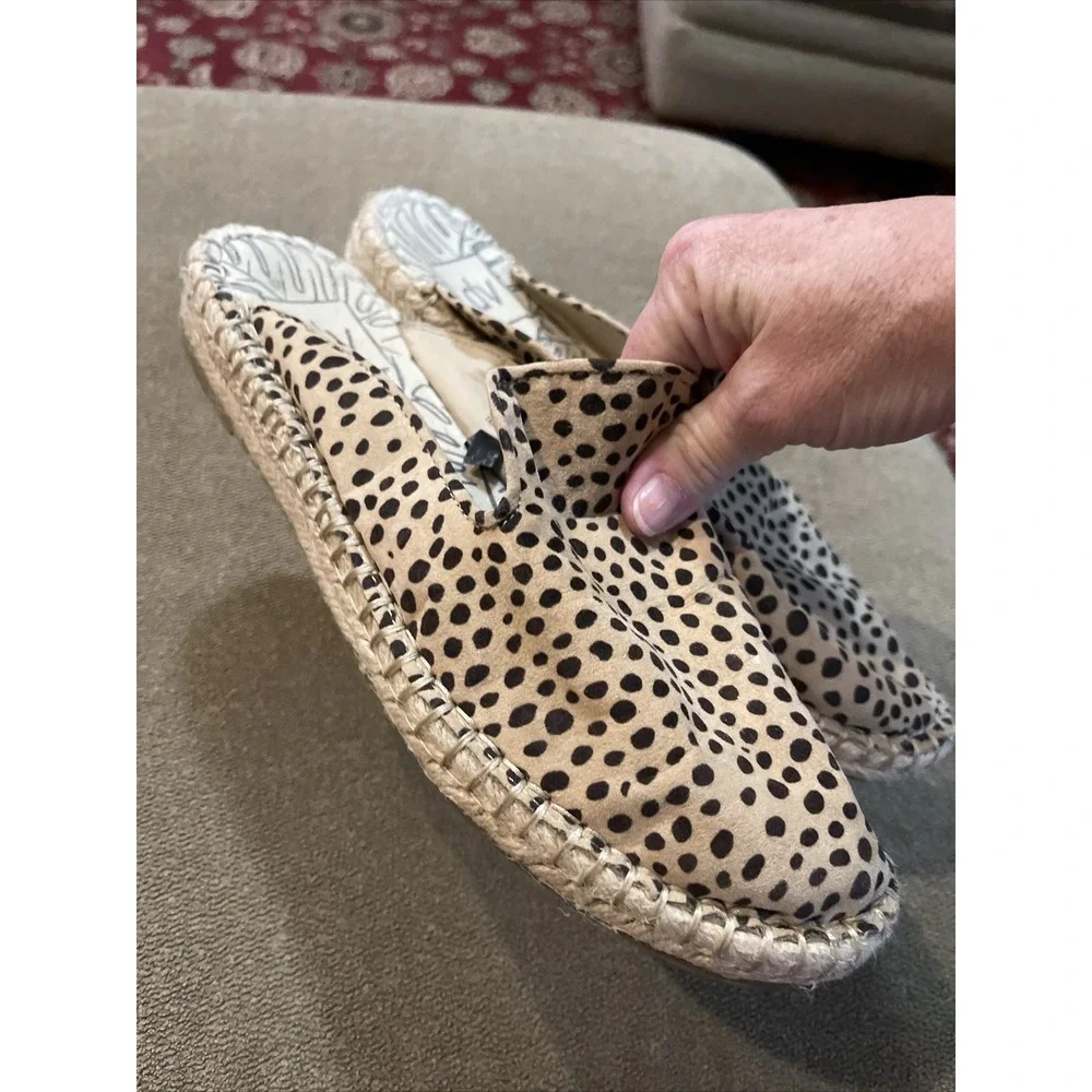 dv by Dolce Vita x Target Elaine 9 Mule Espadrilles Cheetah Spotted Tan (TD)